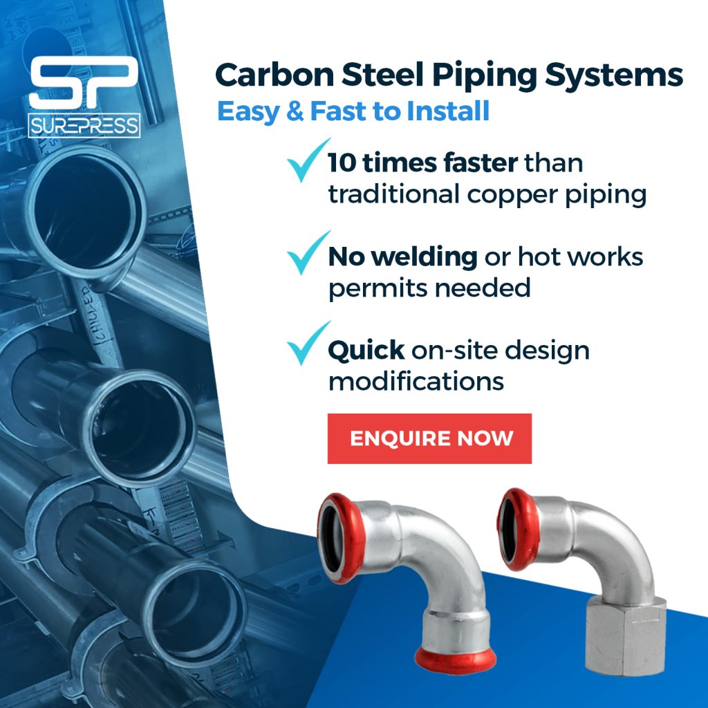carbon steel piping system